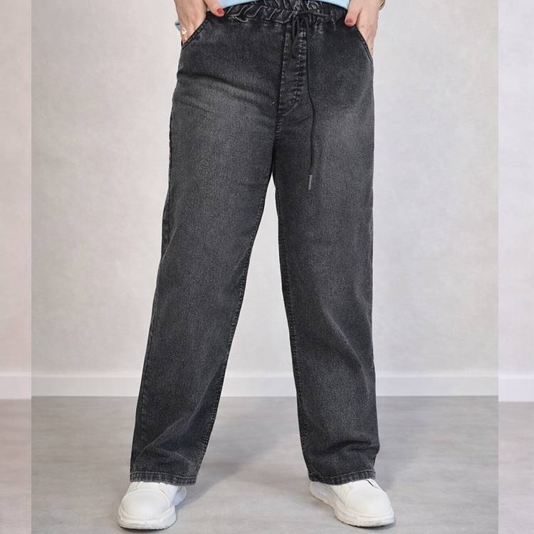 شلوار بگ نیل ذغالی 