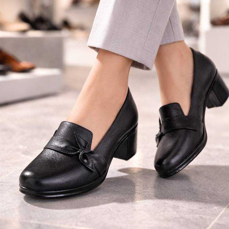 کفش بغل پاپیونی مشکی