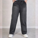 شلوار بگ نیل ذغالی 