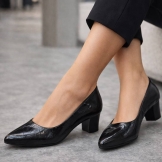 کفش پوست ماری مشکی 3