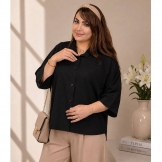 شومیز باکسی زنانه مشکی