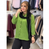 شومیز مانتویی صوفیا سبز