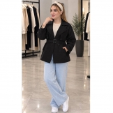 بارانی زنانه شنل دار مشکی