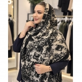 شال زنانه طرحدار دیور مشکی