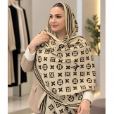 شال پاییزی طرح (LV) کرم