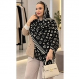 شال پاییزی طرح (LV) مشکی