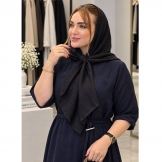 روسری کریشه ساده مشکی