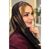  شال زنانه زنبوری مشکی