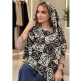  شال موهر پاییزی مشکی