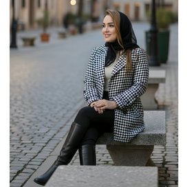 مشکی سفید - سایز 1