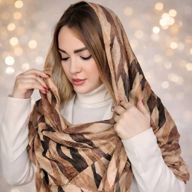 شال موهر طرحدار 