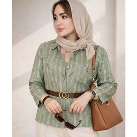 شومیز حوله ای راه راه 24900639