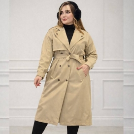 بارانی بلند یقه پرچی 