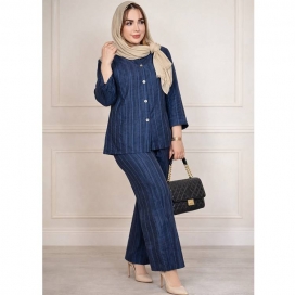 ست تونیک شلوار کوک دوزی