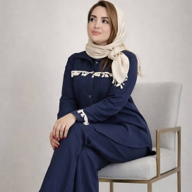 ست مانتو شلوار آیوا  کنفی