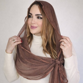 شال توری لبه گان