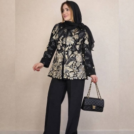 ست کت شلوار سوزن دوزی