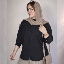 شومیز مشکی ساده