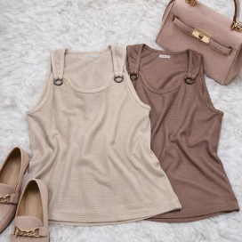 تاپ بیسکوییتی سگک دار