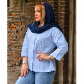 شومیز نخی راه راه درسا   24900707
