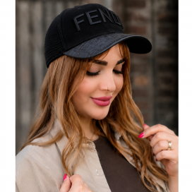 کلاه مخمل مشکی (Fendi) 35800640/10