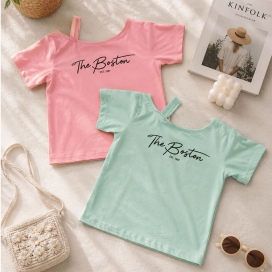 تیشرت کراپ رومی (The Beston) 39100294/1