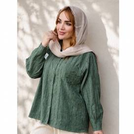 شومیز تک جیب سایه سار  473003