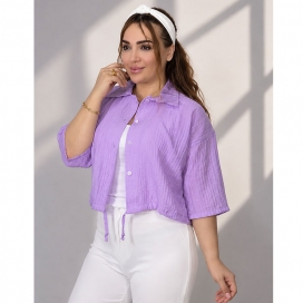 شومیز کراپ پایین گت السا  3750033