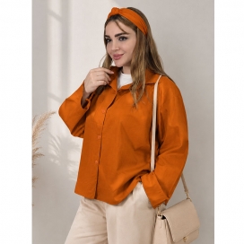 شومیز لینن باکسی 24900709