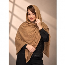 شال پلیسه نخی نسکافه ای